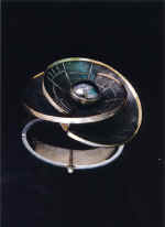 Coil from suit "Theatre board". 1992. Silver, tantalum, silicon.