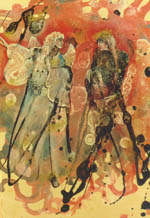 Annunciation. 1824. Cardboard, oil. 1989