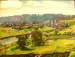 "Summer at Chusovskoy". 1997. Canvas. Oil.