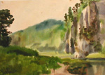 "Morning at Blue stone". 1983. Aquarelle.