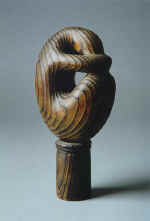 The Sleep (1990), fired pine, 17.5 x 8.7 x 5.2 cm